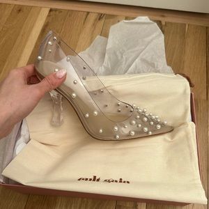 NWT Cult Gaia Bijan Clear Pump sz 39